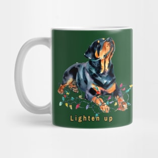 Lighten up Rottweiler Mug